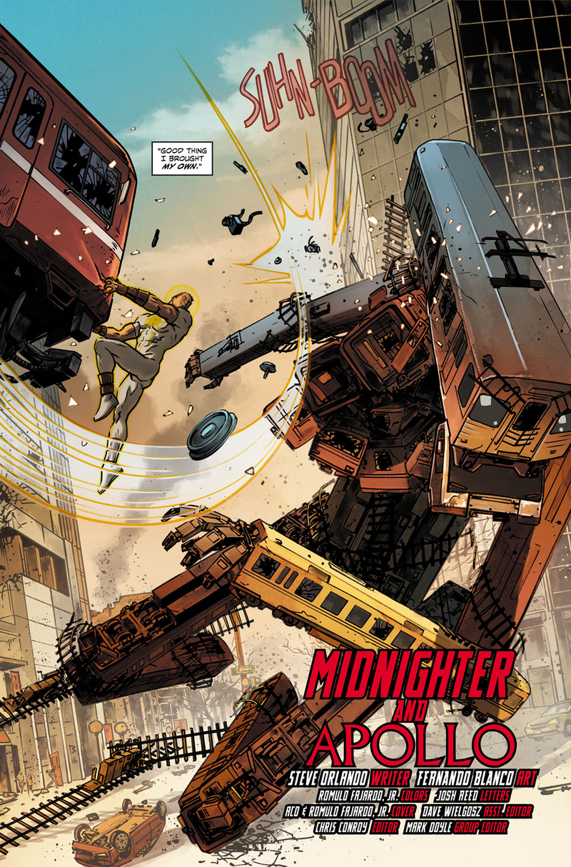 Image: Midnighter And Apollo #1 art by Fernando Blanco and Romulo Fajardo Jr./DC Comics